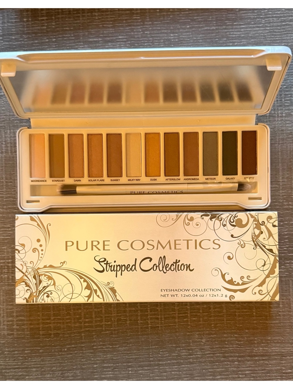 Pure Cosmetics Stripped Collection Eyeshadow Palette - 12 Neutral Shades
